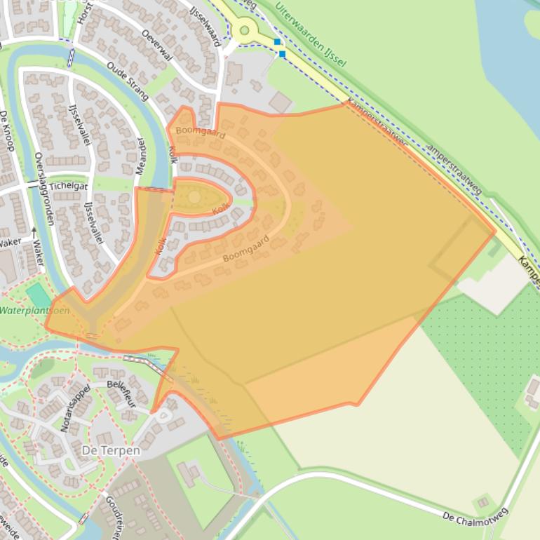 Kaart van postcodegebied 8266JM.