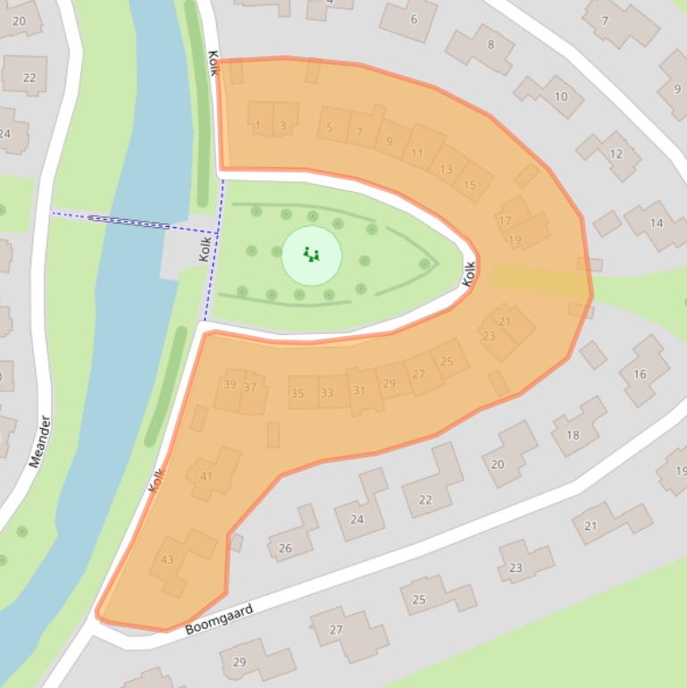 Kaart van postcodegebied 8266JN.