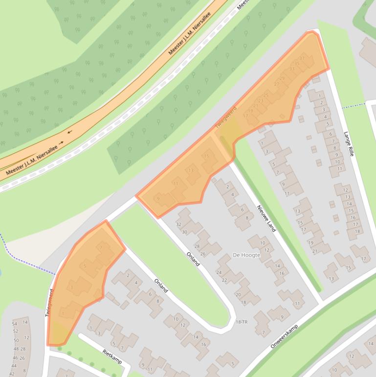 Kaart van postcodegebied 8266KC.