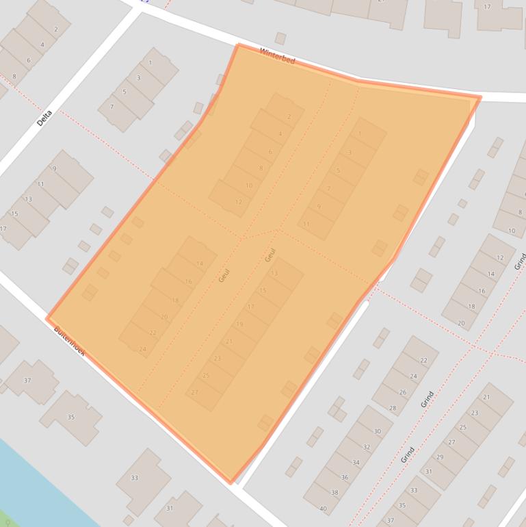 Kaart van postcodegebied 8266LB.