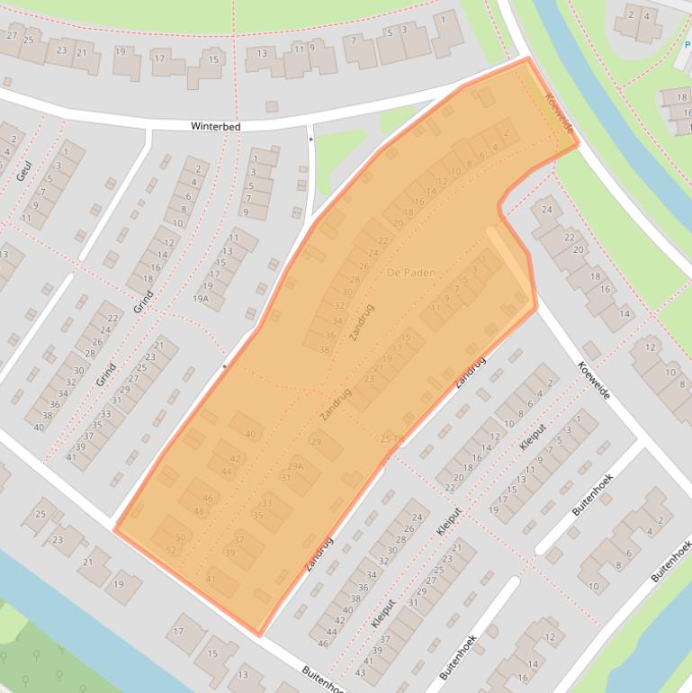 Kaart van postcodegebied 8266LE.