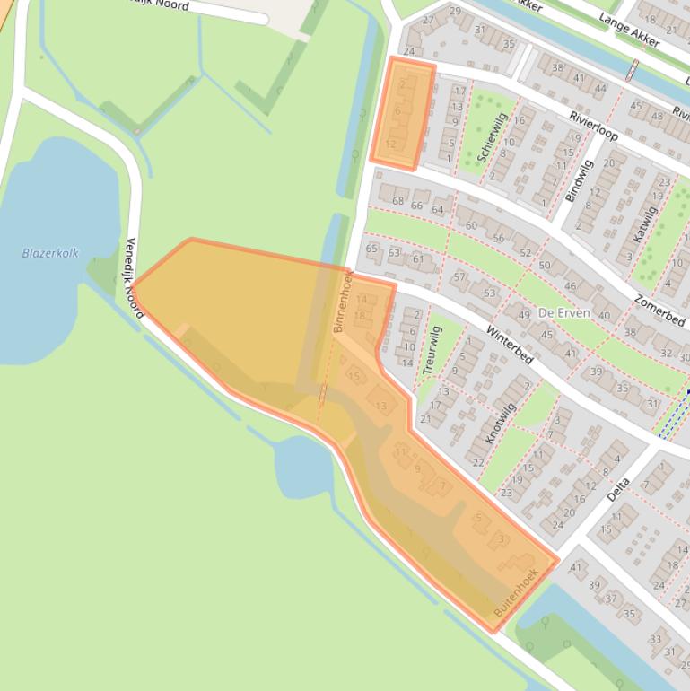 Kaart van postcodegebied 8266LS.