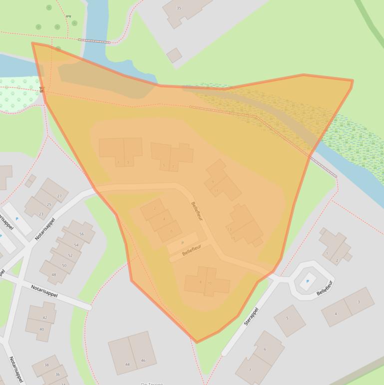 Kaart van postcodegebied 8266MB.