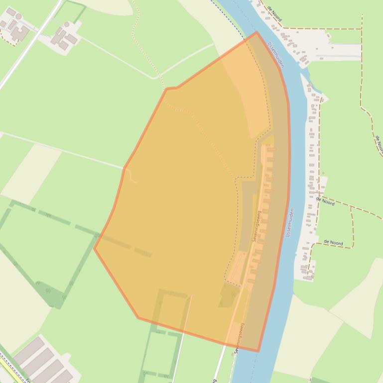 Kaart van postcodegebied 8267AE.