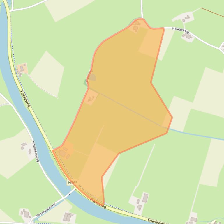 Kaart van postcodegebied 8267AK.