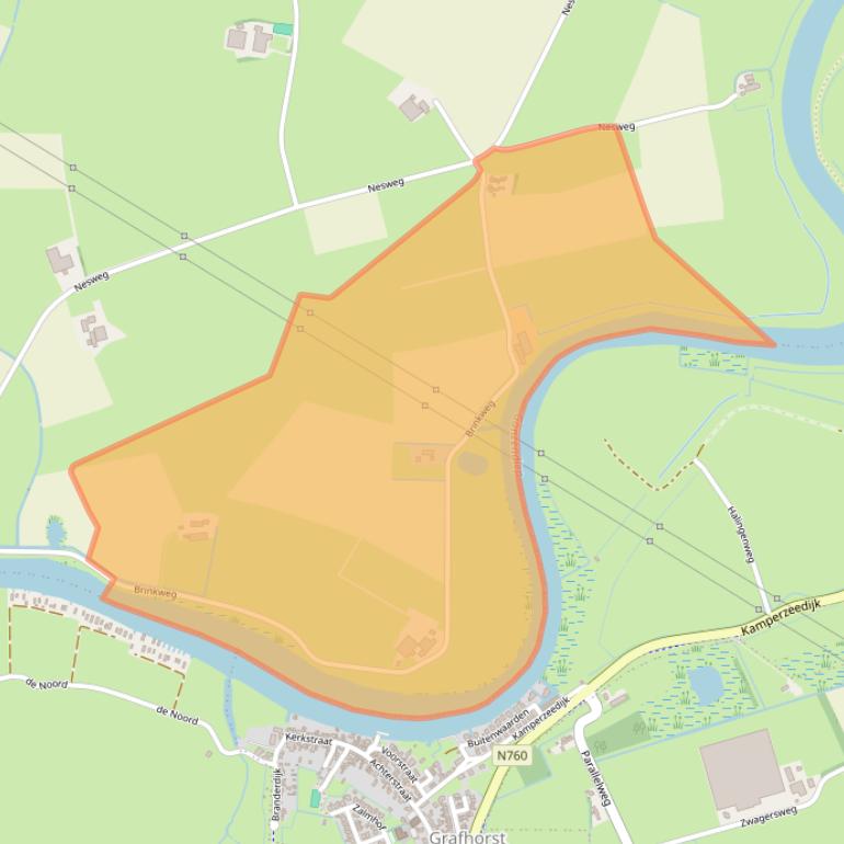 Kaart van postcodegebied 8267AV.