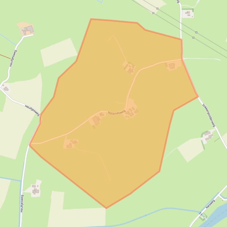 Kaart van postcodegebied 8267AX.