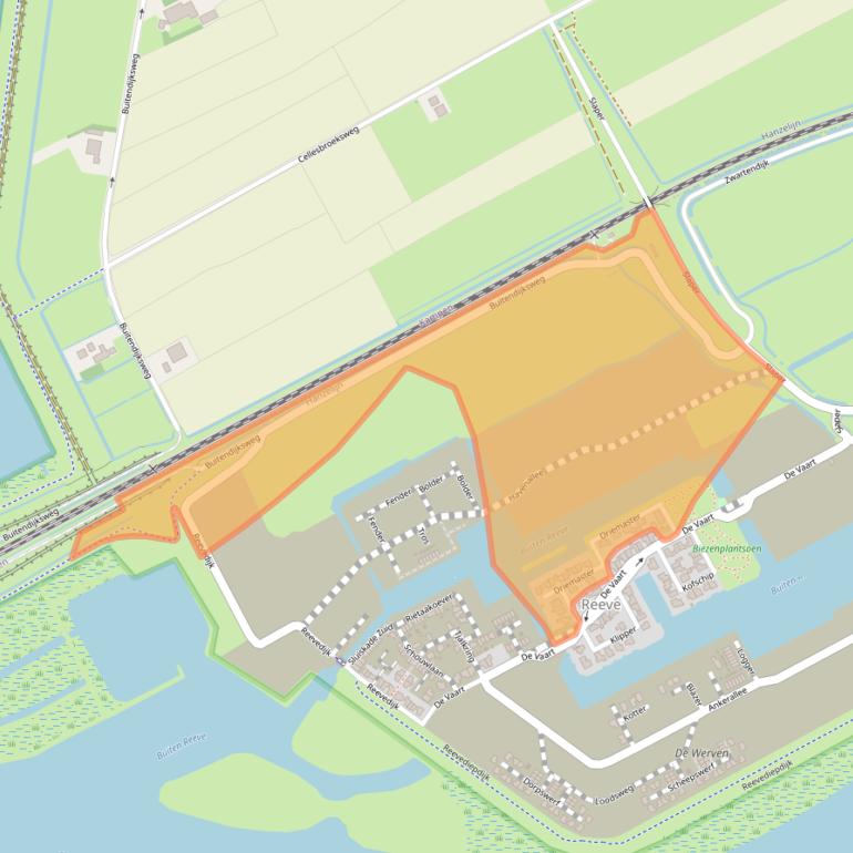 Kaart van postcodegebied 8269AA.