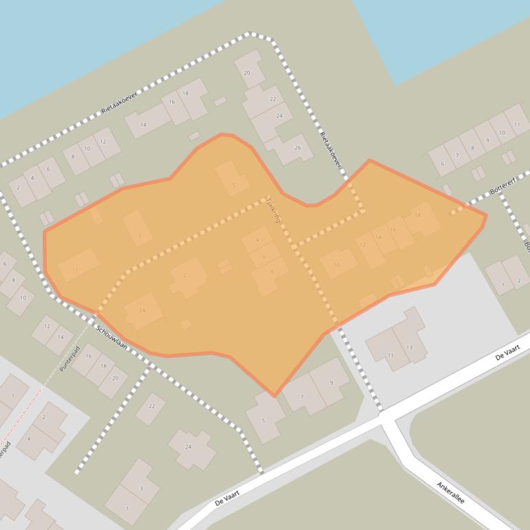 Kaart van postcodegebied 8269AG.