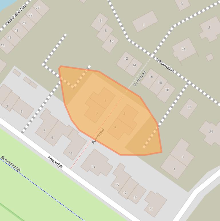 Kaart van postcodegebied 8269AN.