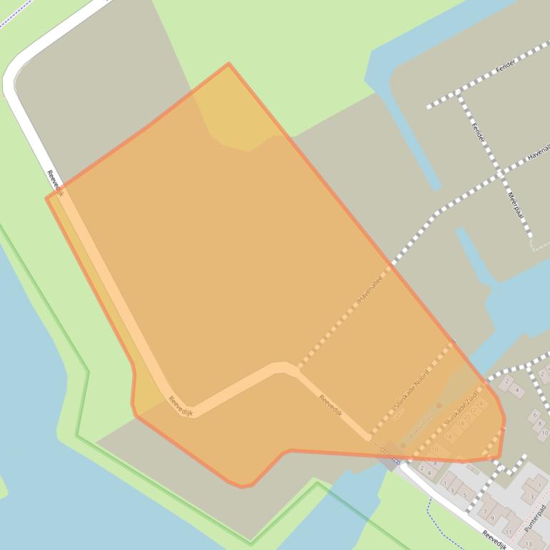 Kaart van postcodegebied 8269AR.