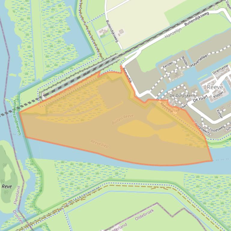 Kaart van postcodegebied 8269AT.