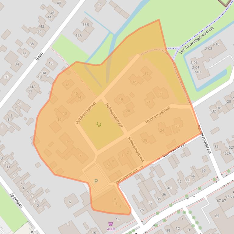 Kaart van postcodegebied 8271AH.