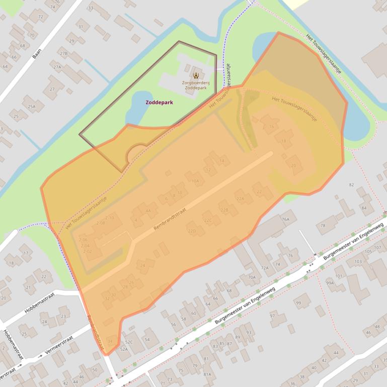 Kaart van postcodegebied 8271AJ.