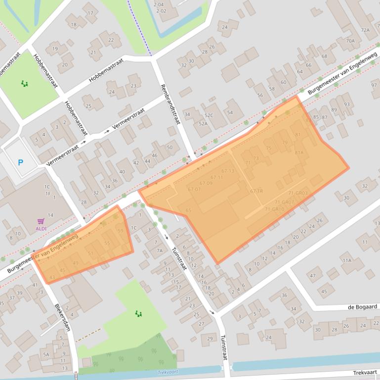 Kaart van postcodegebied 8271AL.