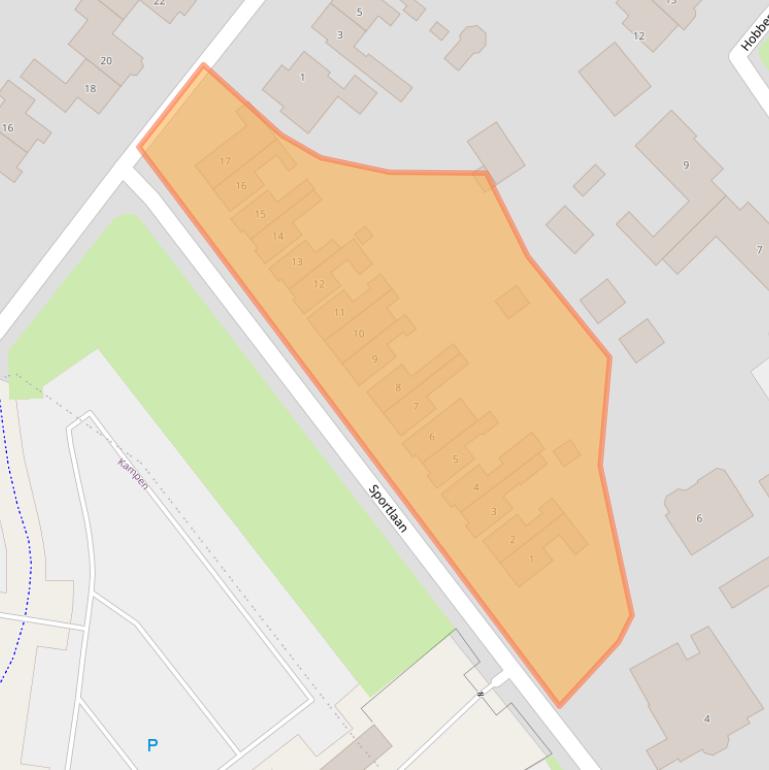 Kaart van postcodegebied 8271BC.