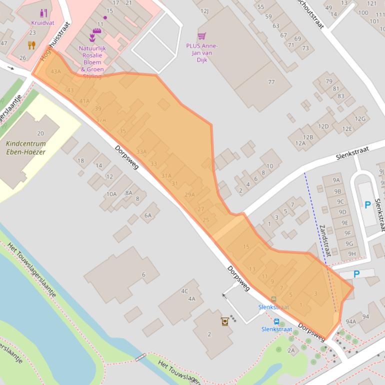 Kaart van postcodegebied 8271BJ.