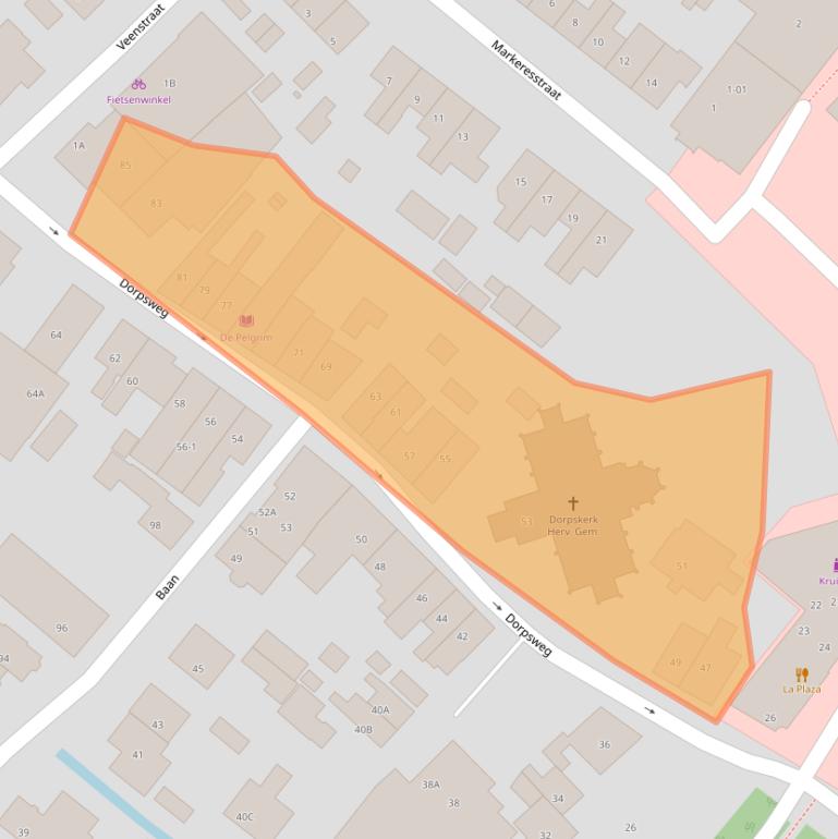 Kaart van postcodegebied 8271BK.