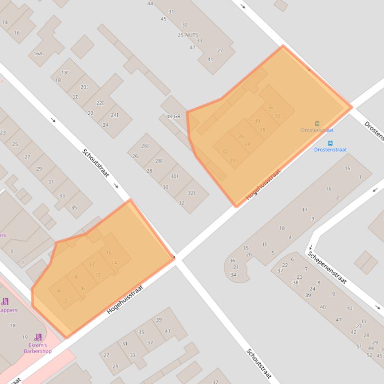 Kaart van postcodegebied 8271BT.