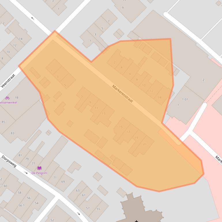 Kaart van postcodegebied 8271BW.