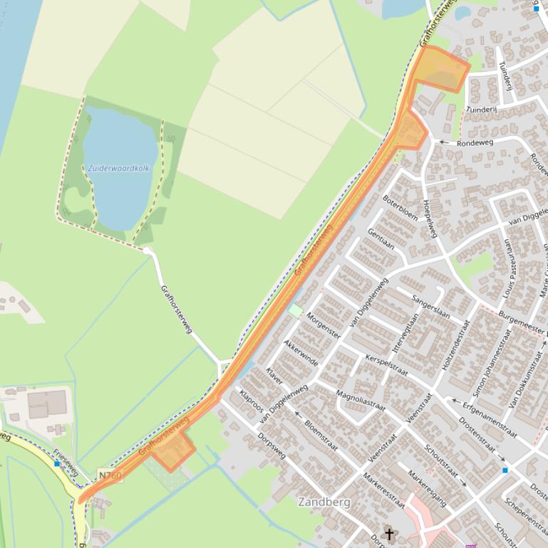 Kaart van postcodegebied 8271CA.