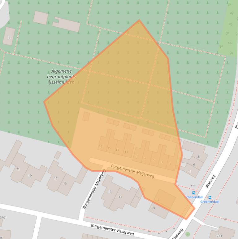 Kaart van postcodegebied 8271CL.