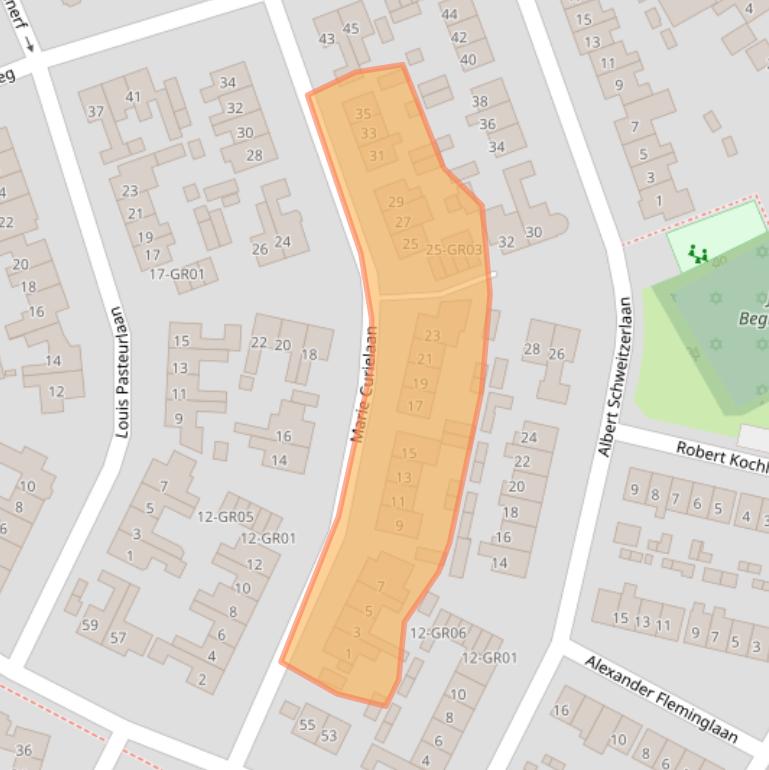 Kaart van postcodegebied 8271CW.