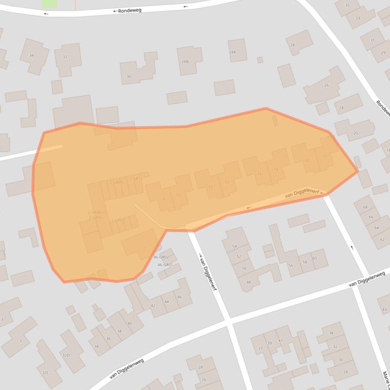 Kaart van postcodegebied 8271DC.