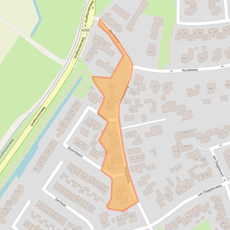 Kaart van postcodegebied 8271DE.