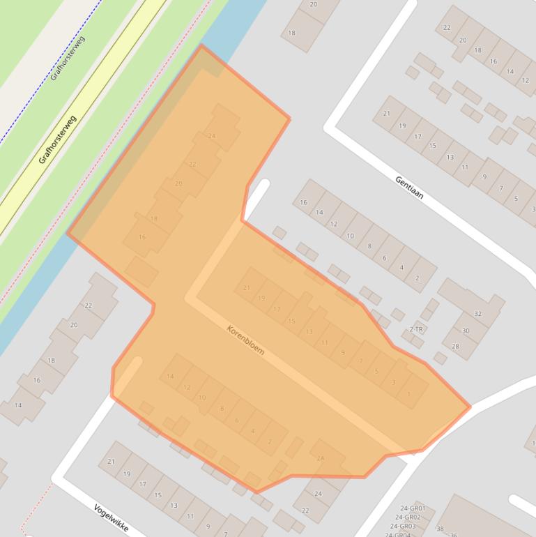 Kaart van postcodegebied 8271DR.