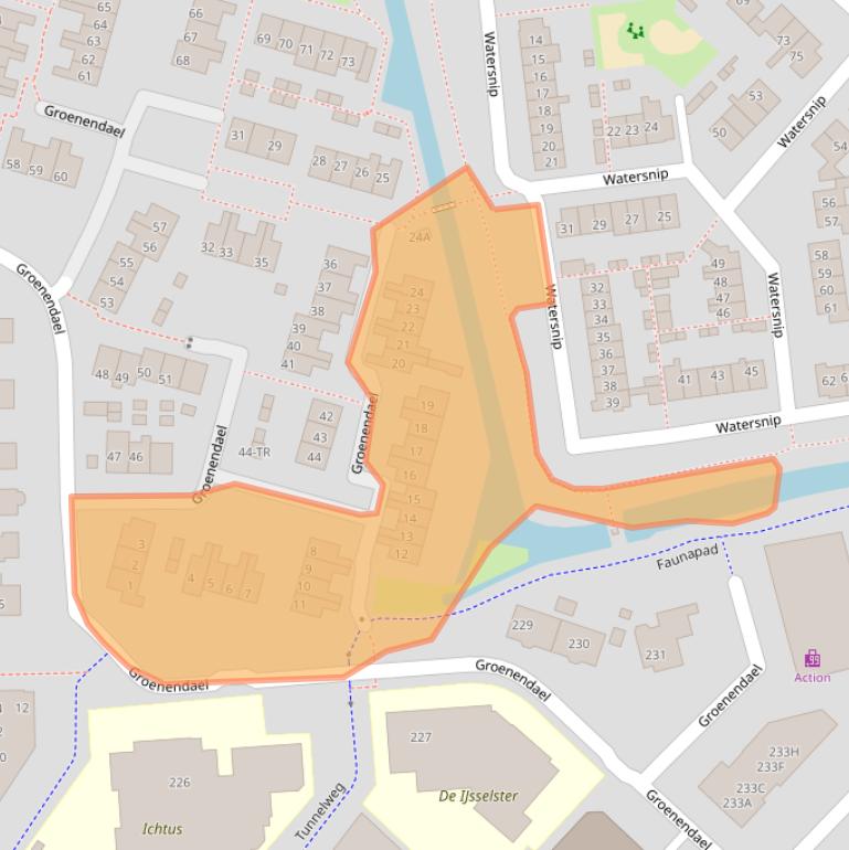 Kaart van postcodegebied 8271EA.