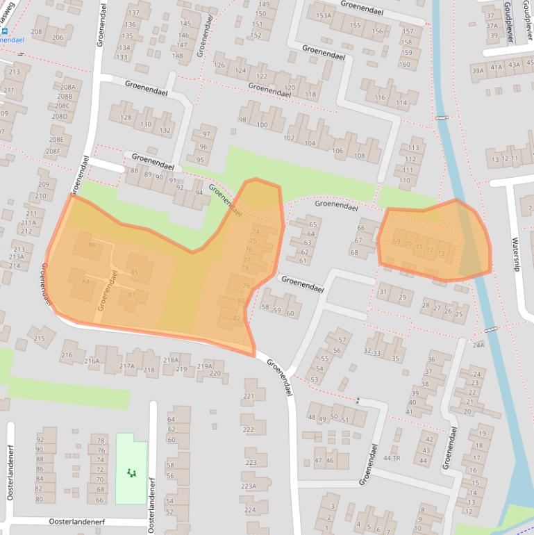 Kaart van postcodegebied 8271ED.