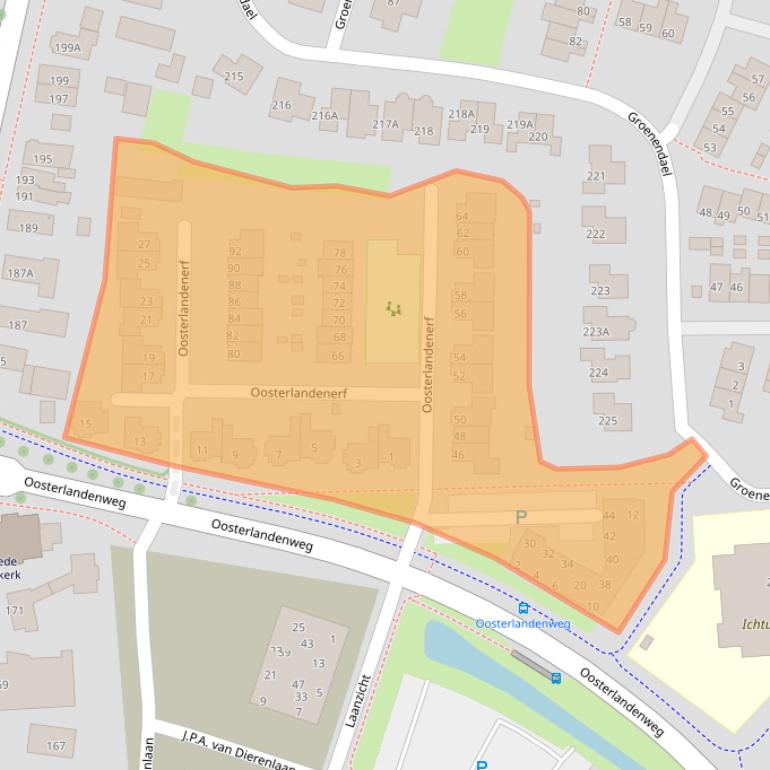 Kaart van postcodegebied 8271EZ.