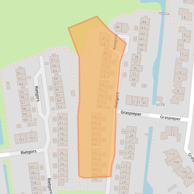 Kaart van postcodegebied 8271GJ.