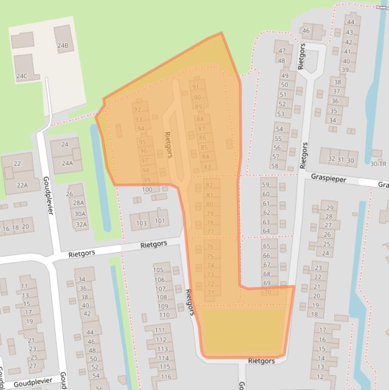 Kaart van postcodegebied 8271GK.