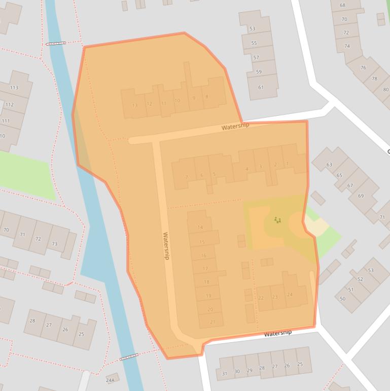Kaart van postcodegebied 8271GN.