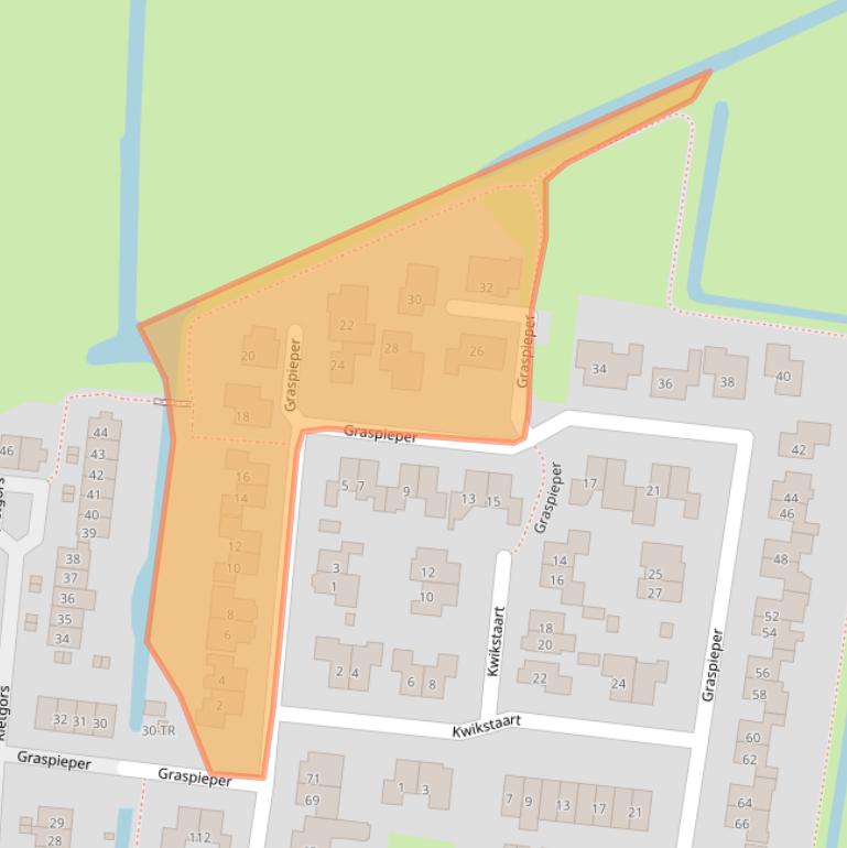 Kaart van postcodegebied 8271GV.