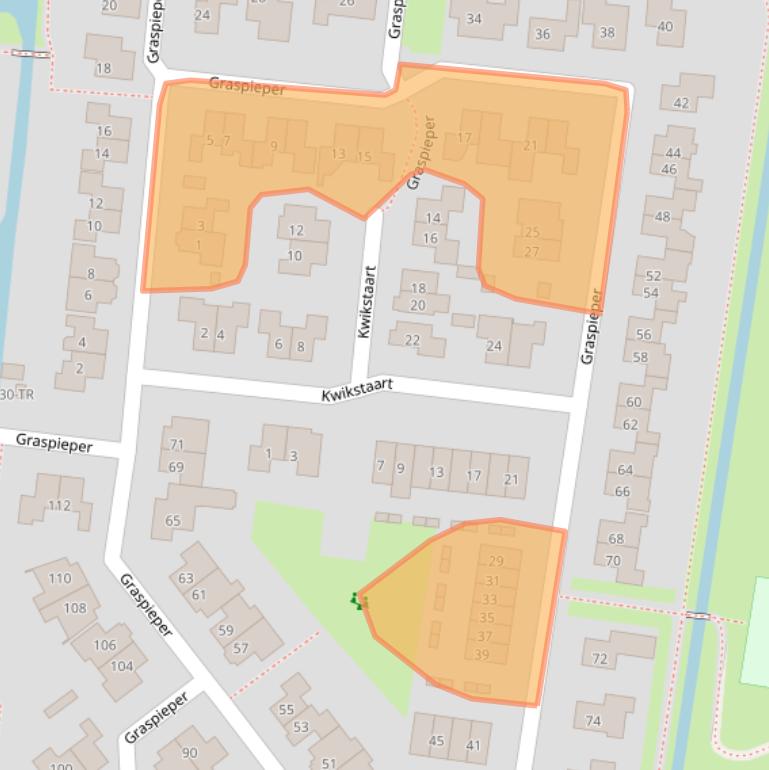 Kaart van postcodegebied 8271GX.
