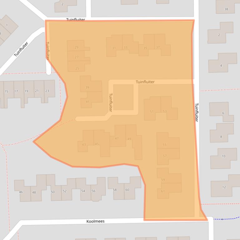 Kaart van postcodegebied 8271HK.