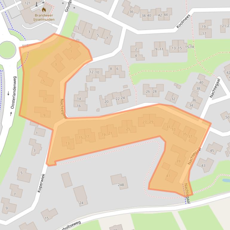 Kaart van postcodegebied 8271HS.