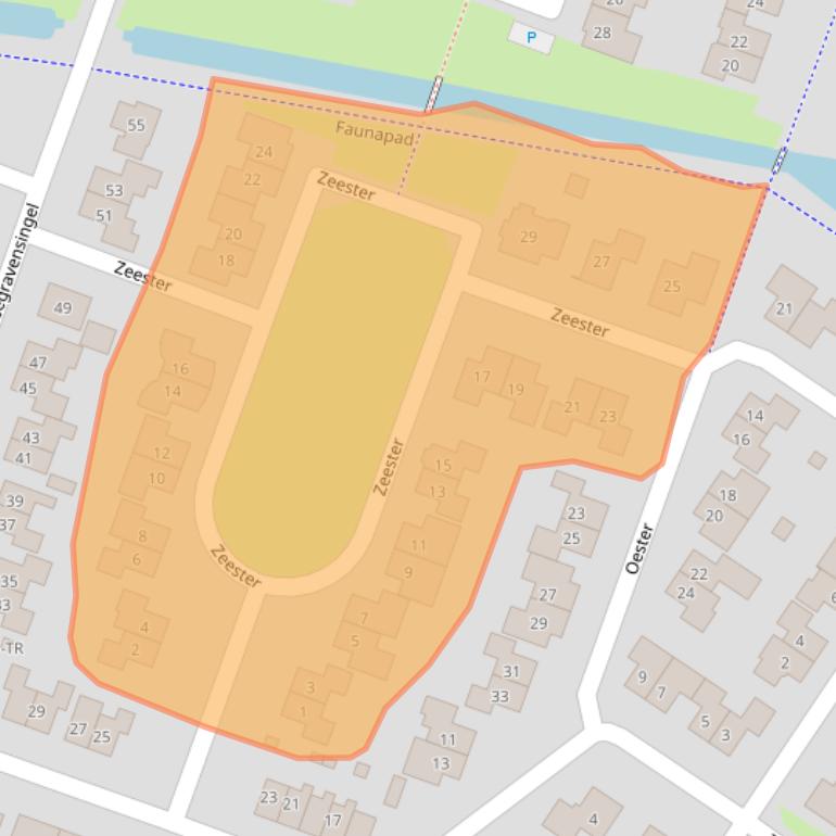 Kaart van postcodegebied 8271KC.