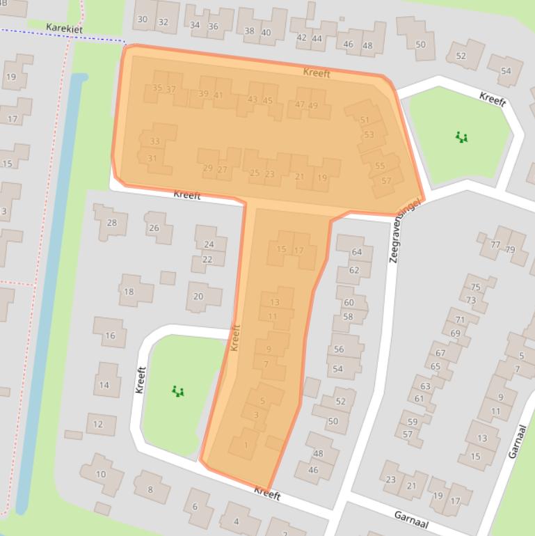 Kaart van postcodegebied 8271KL.