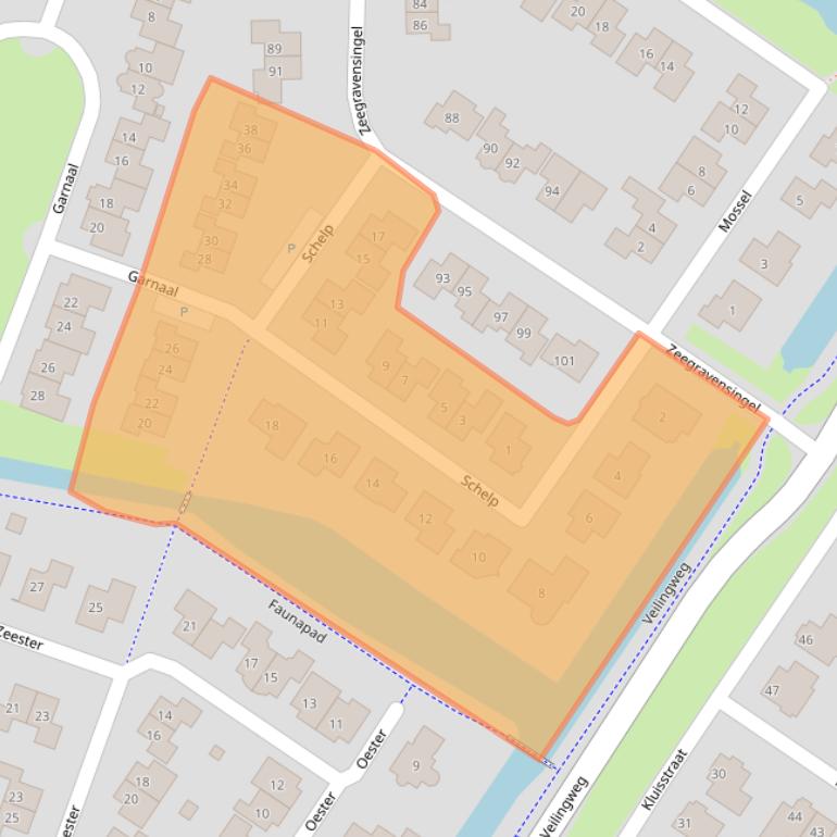 Kaart van postcodegebied 8271KP.