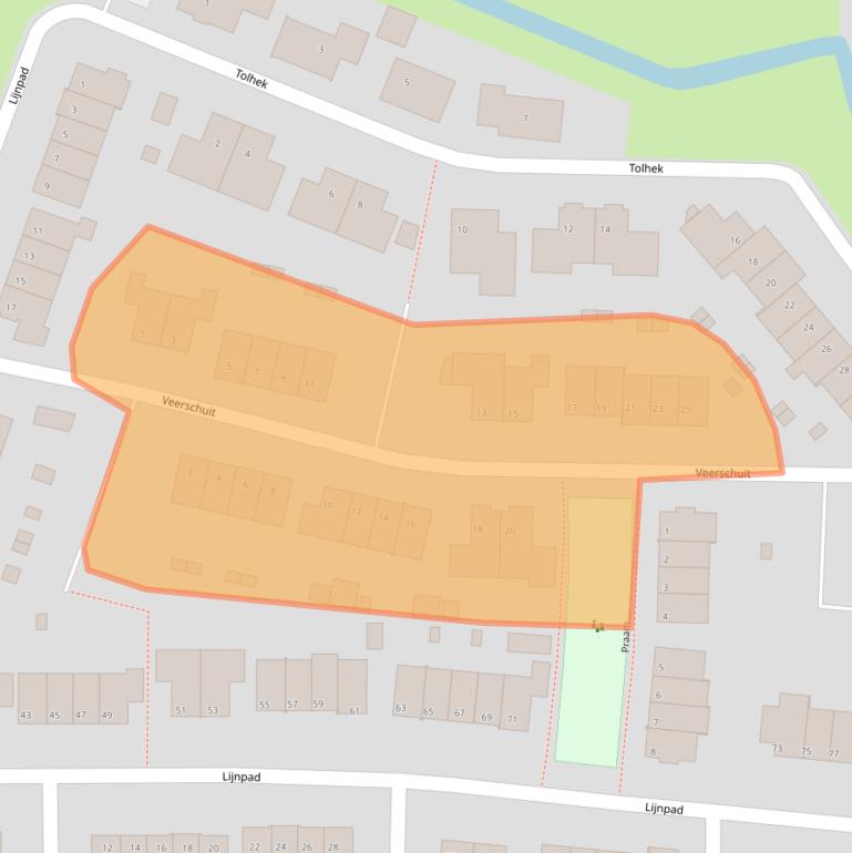 Kaart van postcodegebied 8271LK.
