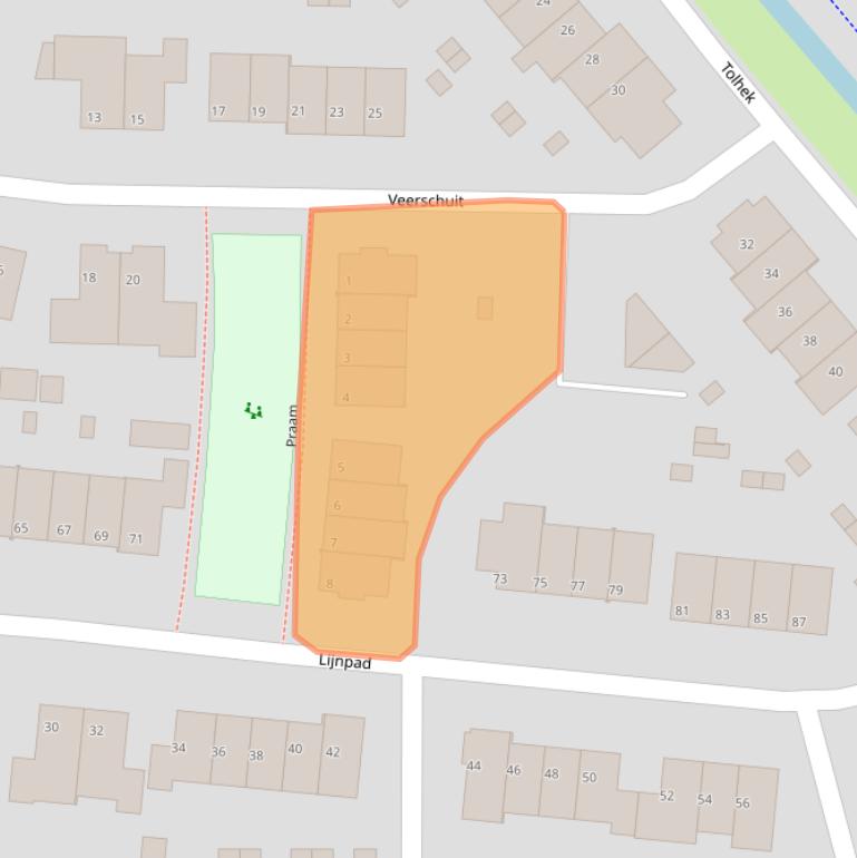 Kaart van postcodegebied 8271LL.