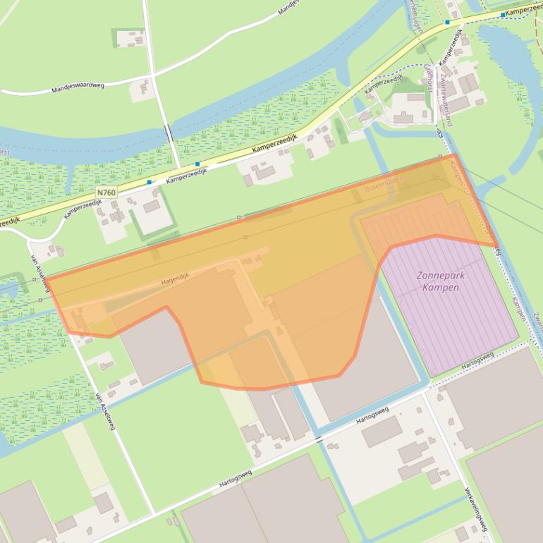 Kaart van postcodegebied 8271PG.