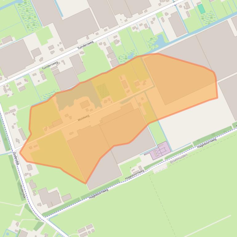 Kaart van postcodegebied 8271PL.