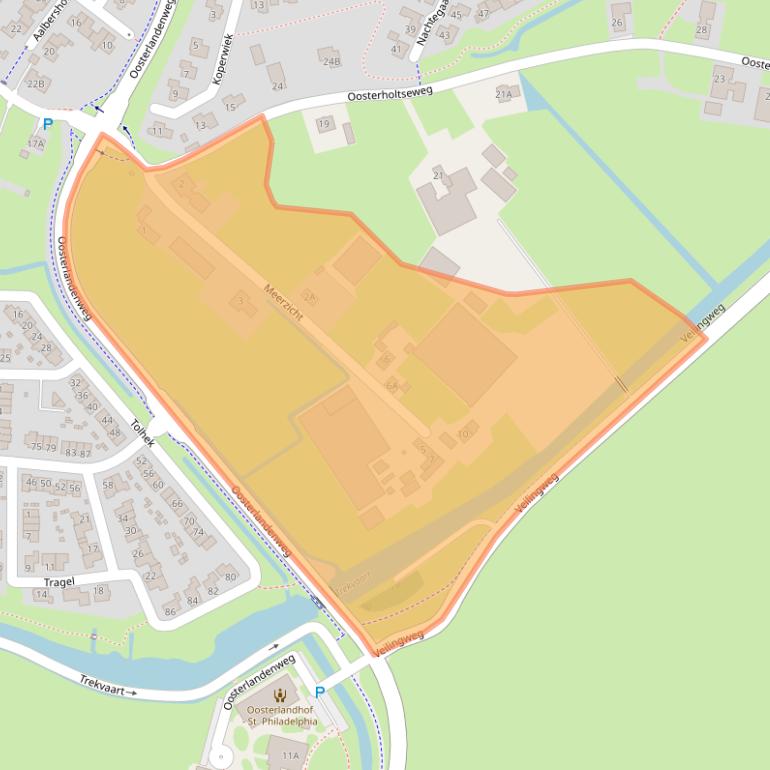 Kaart van postcodegebied 8271PZ.