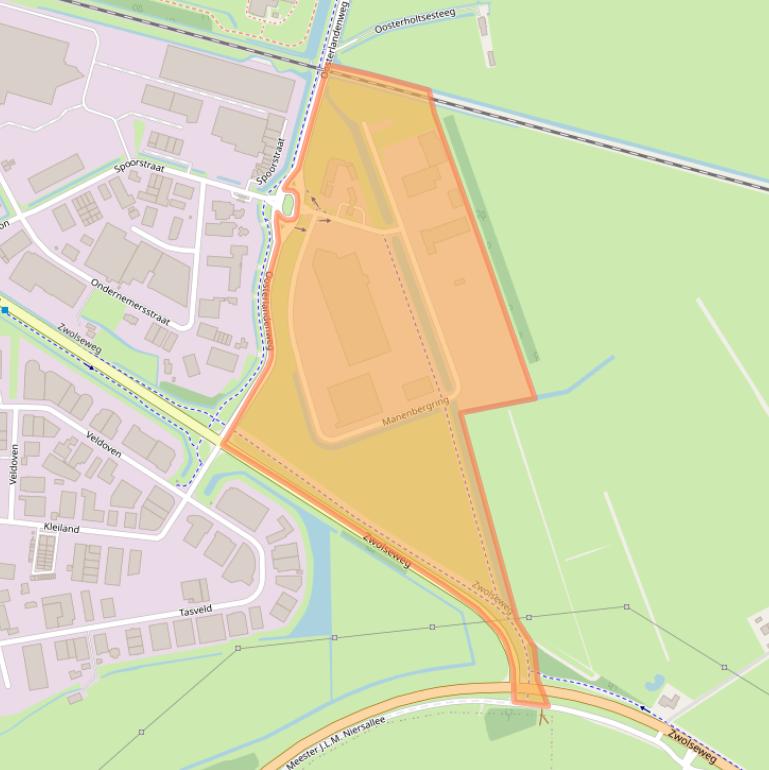 Kaart van postcodegebied 8271RX.