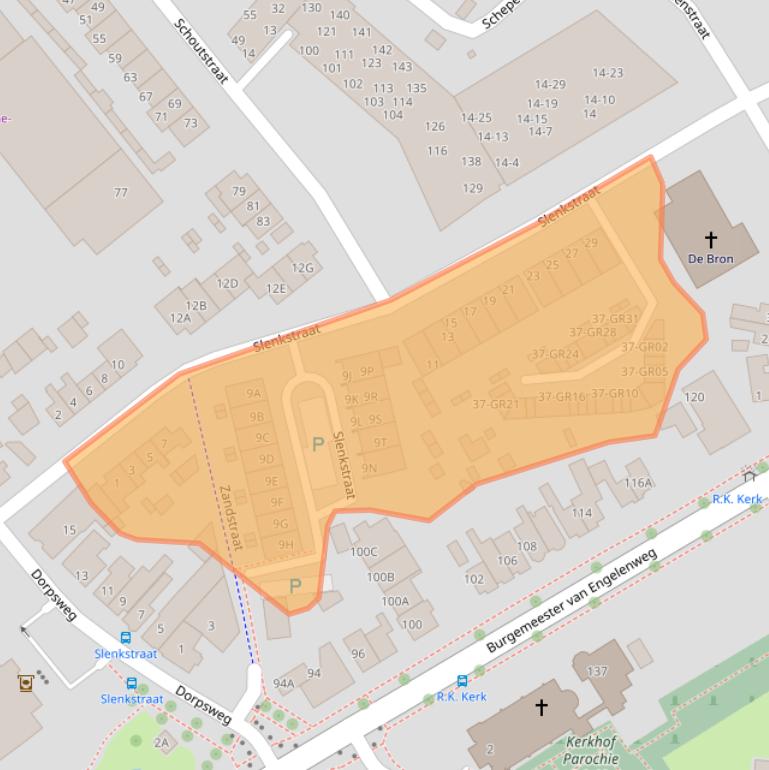 Kaart van postcodegebied 8271TA.